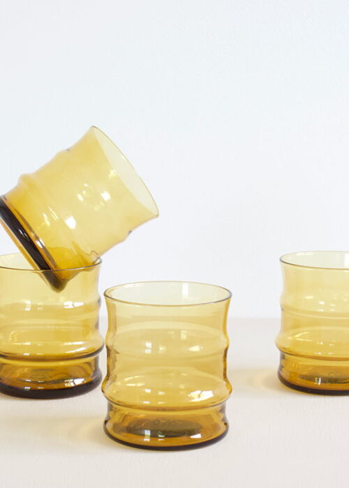 Glas Bamboo | set van 4